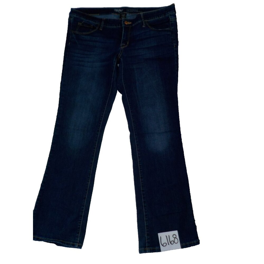 Mossimo Low Rise Bootcut Women's Size 16R Factory Fade Blue Denim Jeans (38x33)